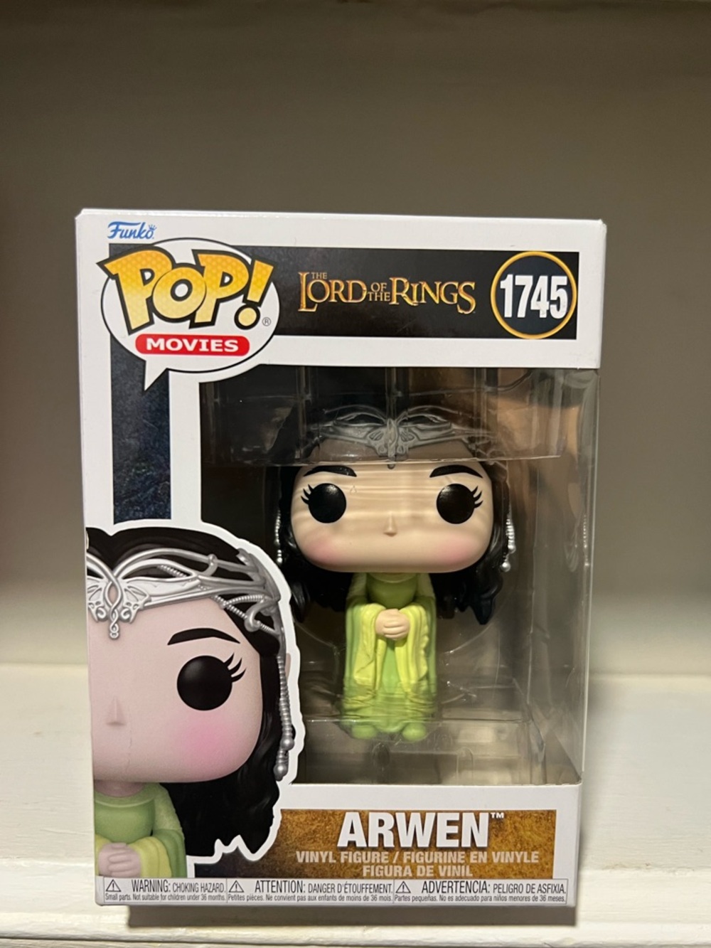 Funko Pop! Movies #1745 Arwen- Lord of the Rings Vinyl Figure NIB Green/Silver